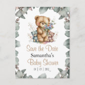 Teddy Bears Twins Waterverf het Date Briefkaart (Voorkant)