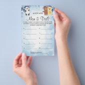 Teddy Bears Waar waren ze Baby shower-spelkaart? Flyer (Hand)