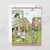 Teddy Bears Waltz met Dolls Briefkaart (Voorkant / Achterkant)