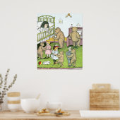 Teddy Bears Waltz met Dolls Poster (Keuken)