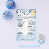 Teddy Bears Wat is er op je telefoon Shower game c Flyer (Enkel)