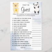 Teddy Bears Zoek de gamekaart van het gastBaby sho Flyer (Voorkant)