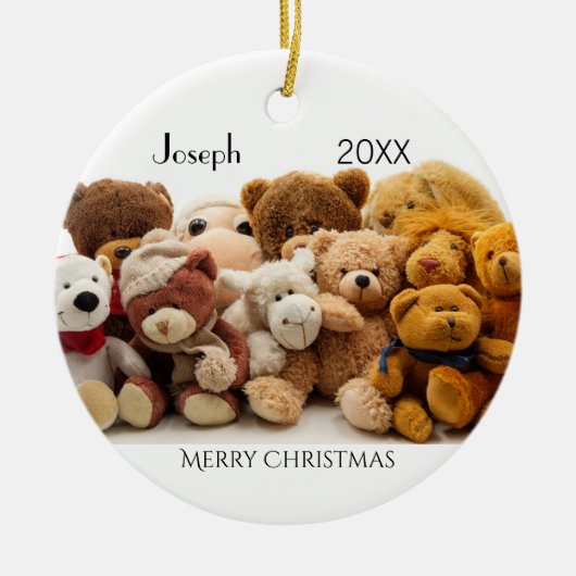 Teddy BearsOrnament door HAMbyWG Keramisch Ornament (Voorkant)