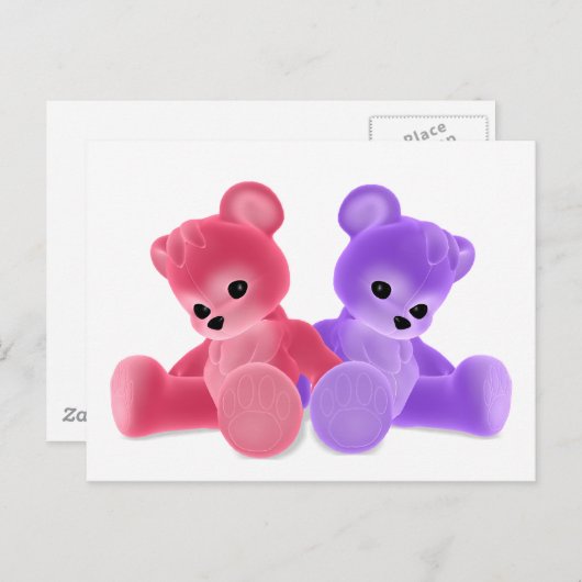 Teddy Bearz Briefkaart (Voorkant / Achterkant)