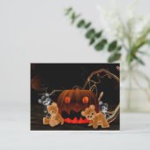 Teddy Bearz Halloween Briefkaart (Staand voorkant)