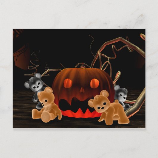 Teddy Bearz Halloween Briefkaart (Voorkant)
