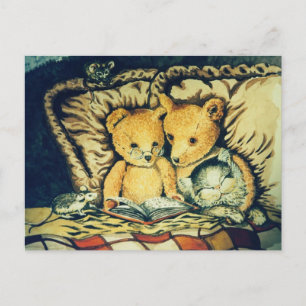 Teddy Bedtime Stories Briefkaart