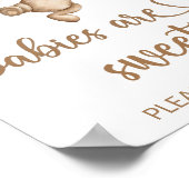 Teddy beer baby beer Baby's krijgen een mooie kans Poster (Hoek)