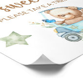 Teddy beer baby beer Baby's krijgen een mooie kans Poster (Hoek)