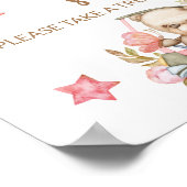 Teddy beer baby beer Baby's krijgen een mooie kans Poster (Hoek)