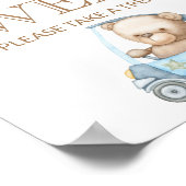 Teddy beer baby beer Baby's krijgen een mooie kans Poster (Hoek)