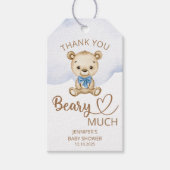 Teddy beer baby beer Hartelijk dank Cadeaulabel (Voorkant)