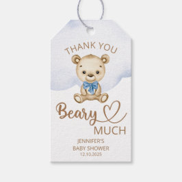 Teddy beer baby beer Hartelijk dank Cadeaulabel