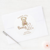 Teddy beer baby beer Hartelijk dank Ronde Sticker (Envelop)