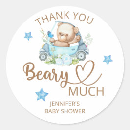 Teddy beer baby beer Hartelijk dank Ronde Sticker