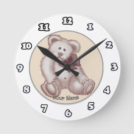 Teddy Beer baby klok
