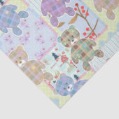 Teddy beer, baby patroon tissuepapier (Detail)