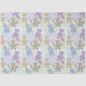 Teddy beer, baby patroon tissuepapier (Voorkant)