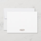 Teddy Beer Baby Shower Kaart (Achterkant)