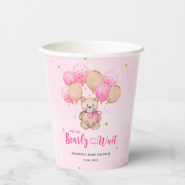 Teddy beer baby shower papieren bekers