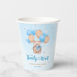Teddy beer baby shower papieren bekers