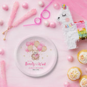 Teddy beer baby shower papieren bordje (Feest)