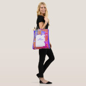Teddy beer, baby tote bag (Op model)
