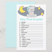 Teddy beer Baby word scramble game (Voorkant / Achterkant)