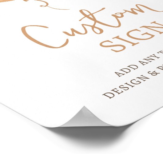 Teddy Beer Ballon Beer Eerste Verjaardag Custom Poster (Hoek)