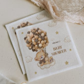 Teddy Beer ballonnen beige bruin Servet