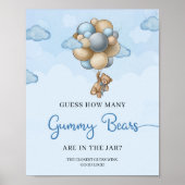 Teddy beer ballonnen raden hoeveel Beer er aan Poster (Voorkant)
