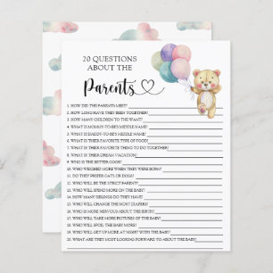 Teddy beer ballonnen - spelletjes over de ouders