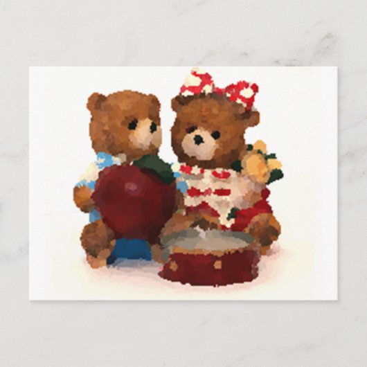 Teddy beer briefkaart (Voorkant)