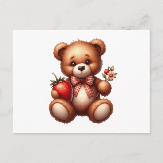 Teddy beer briefkaart (Voorkant)