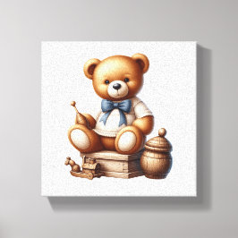 Teddy beer canvas afdruk