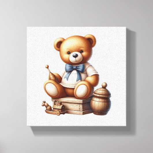 Teddy beer canvas afdruk (Voorkant)