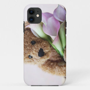 teddy beer en calla lilies iPhone 5 nauwelijks 11 Hoesje
