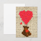 Teddy beer en hart (Voorkant / Achterkant)