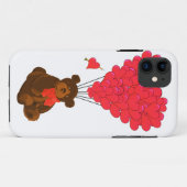 Teddy beer en hartballonnen Case-Mate iPhone case (Achterkant (horizontaal))