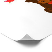 Teddy beer en hartballonnen poster (Hoek)