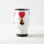 Teddy beer en hartballonnen reisbeker (Center)