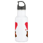 Teddy beer en hartballonnen waterfles  (Achterkant)