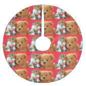 Teddy beer en nootkraker kerstboom rok (Voorkant)