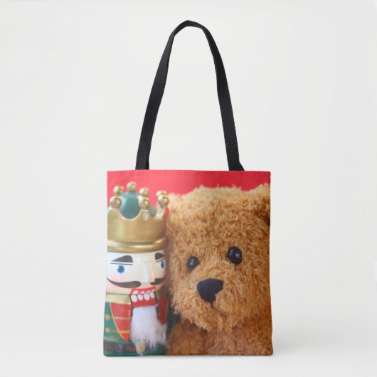 Teddy beer en nootkraker tote bag (Voorkant)