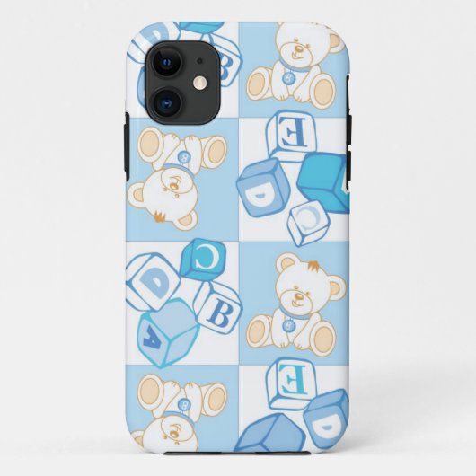 Teddy beer gecontroleerd patroon Case-Mate iPhone case (Achterkant)