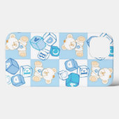 Teddy beer gecontroleerd patroon Case-Mate iPhone case (Achterkant (horizontaal))