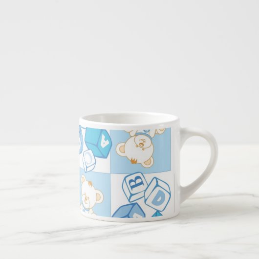 Teddy beer gecontroleerd patroon espresso kop (Rechts)