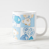 Teddy beer gecontroleerd patroon grote koffiekop (Rechts)