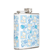 Teddy beer gecontroleerd patroon heupfles (Rechts)