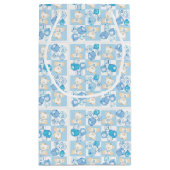 Teddy beer gecontroleerd patroon klein cadeauzakje (Achterkant)